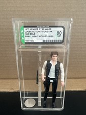 Star Wars Vintage KENNER 1977 Loose Han Solo  Small Head  HK Graded AFA 80NM