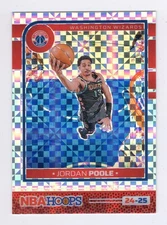 2024/25 Panini Hoops Jordan Poole #190 Checkerboard Parallel SP - Wizards
