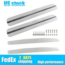 24" Stainless Steel Mudflap Weights With Backing Plate Universal Pair 2 