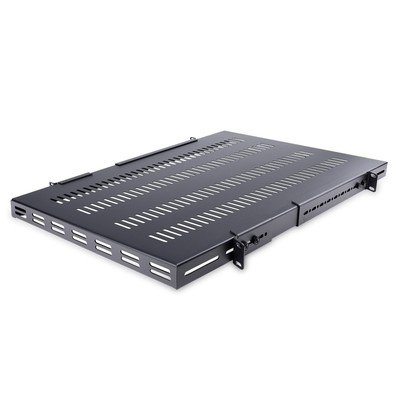 Startech.Com 1 HE 4-Pfosten verstellbar belüftet Server Rack Montage Regal maximales Gewicht