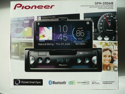 Pioneer SPH-20DAB - Autoradio mit integr.  Handyhalter - Bluetooth, USB, DAB+