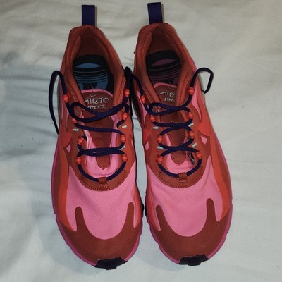 Nike Air Max 270 React Mystic Red Pink Blast Womens Running Athletic Shoes 9.5