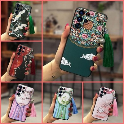 MYDING-Phone Case for Samsung Galaxy S22 Ultra,  Chinese Style Dirt-resistant