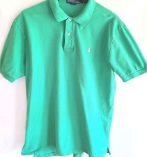 Polo Ralph Lauren Mens Large Short Sleeve Polo Shirt Green