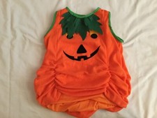 Halloween Orange Pumpkin Costume Size Large  20 long  17 across Brand New