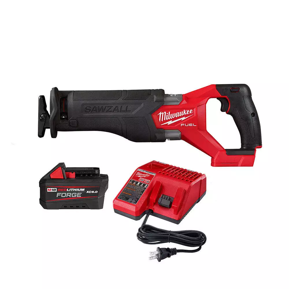 Milwaukee 2821 21F M18 FUEL Sawzall Kit w M18 Redlithum FORGE XC6
