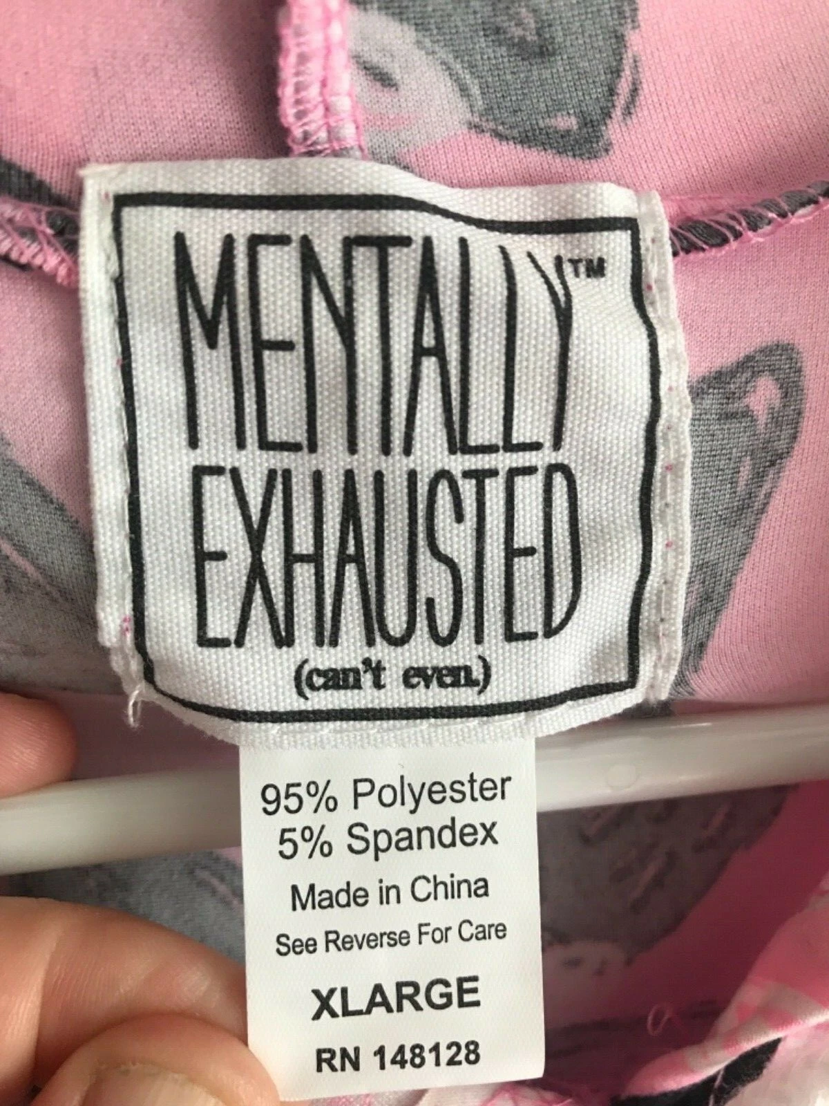 Felpa con cappuccio mentalmente esausta XL paillettes bambina cuore boho San Valentino