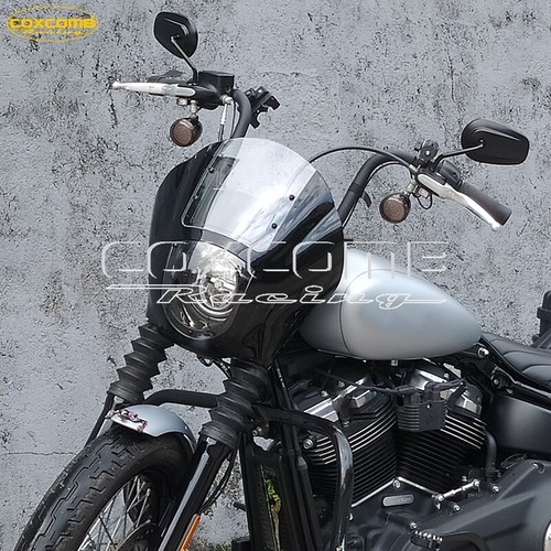 Quarter 5 3/4" Headlight Fairing Windshield Screen for Harley Sportster XL Dyna - Picture 11 of 22