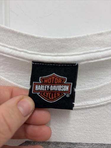 Harley Davidson Javelina Vintage White Shirt Men's Traverse City Michigan - Picture 3 of 8