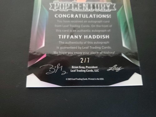 Tiffany Haddish 2023 Leaf Pop Century Signatures Autograph Purple BA-TH1 SSP 2/7 - Picture 3 of 4