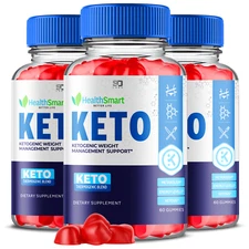 (3 Pack) Health Smart Keto, HealthSmart Keto Gummies Loss Support (180 Gummies)