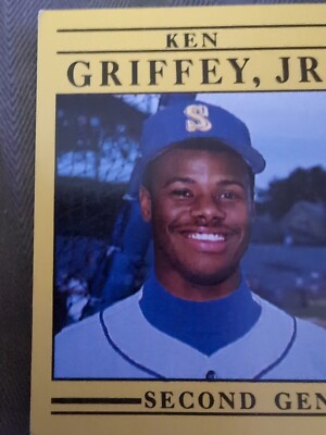 Barry Bonds and Ken Griffey Jr. Fleer 91 Ex cond. misprint
