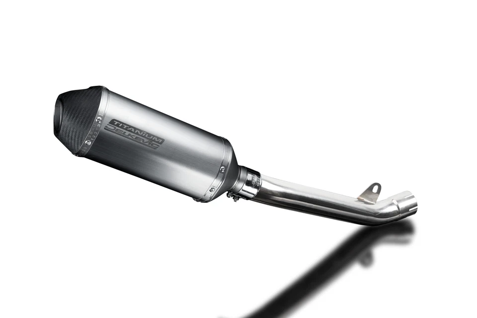 Kit silenciador de escape Kawasaki ZX-9R Ninja 2002-2003 Slip On 10" X-Oval Titanium Foto 2 de 4