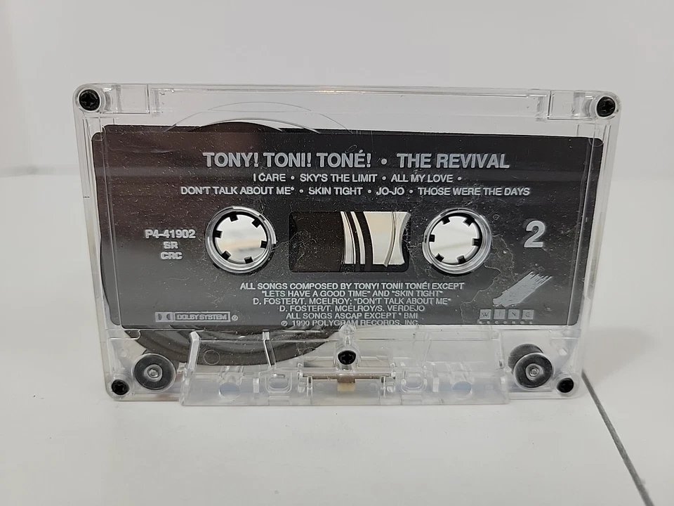 TONY TONI TONE Cassette Tape THE REVIVAL Funk Soul RnB 1990 Polygram Foto 4 de 4