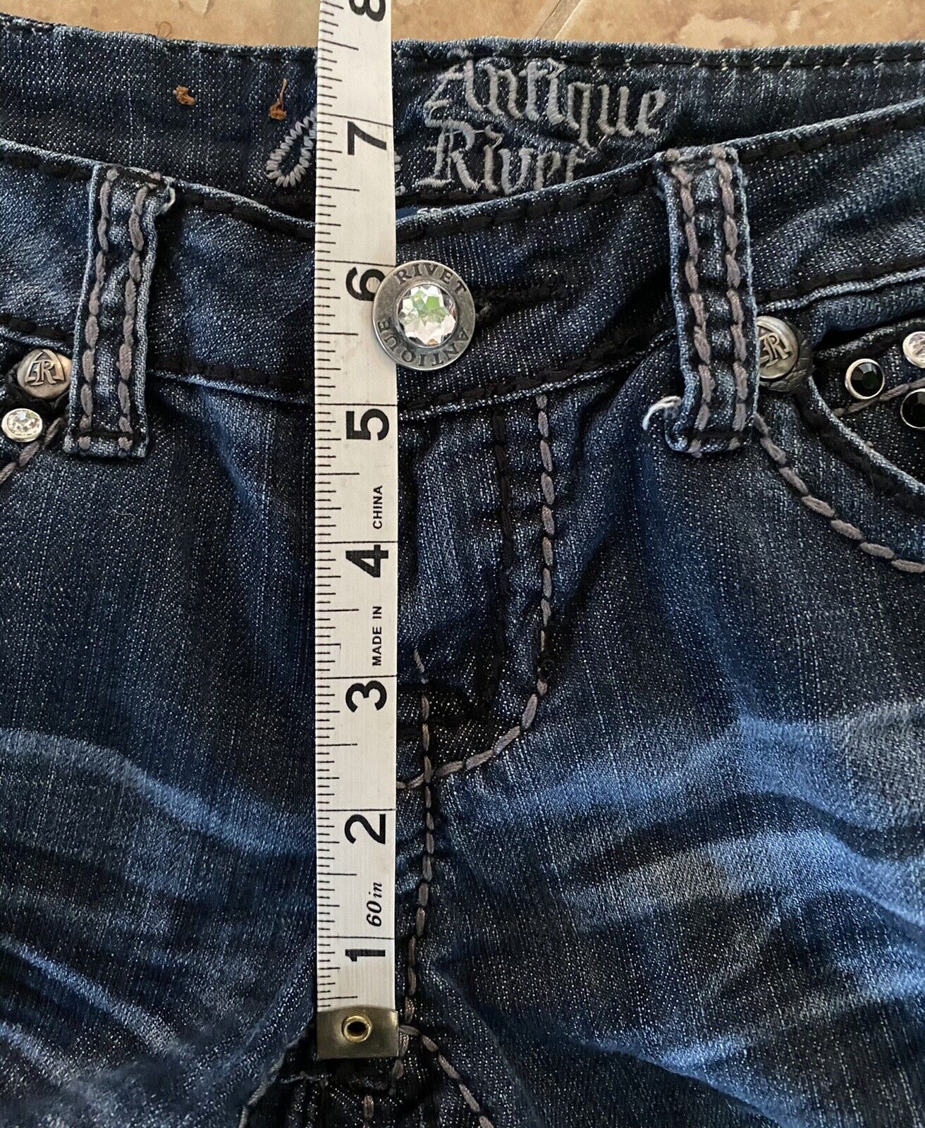 通販でクリスマス Rivet （MODITEC）M Water Jeans Washing デニム