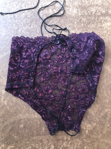 Vintage LACE Blouse Top Embellished OS - Picture 2 of 2