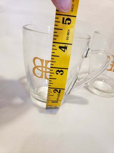 Taza de café crema irlandesa Bailey's vaso transparente con línea de medición juego de 2 - Imagen 5 de 5