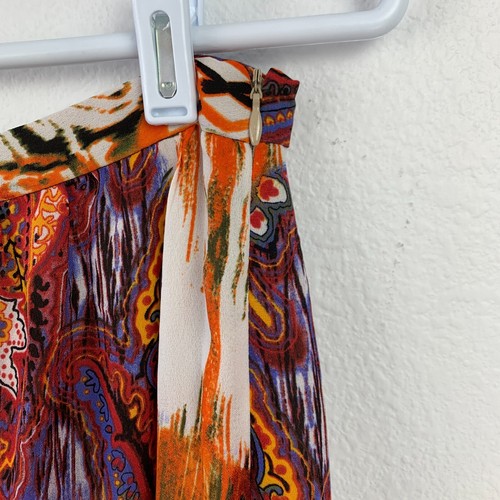 Maxi Falda Boston Propia Parche Ikat Resort Vacacional Talla 2 Nueva Con Etiquetas - Imagen 7 de 11