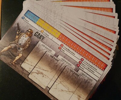 CMON/Guillotine Games - Zombicide Survivor Charakter Dashboards / Skill Tracker