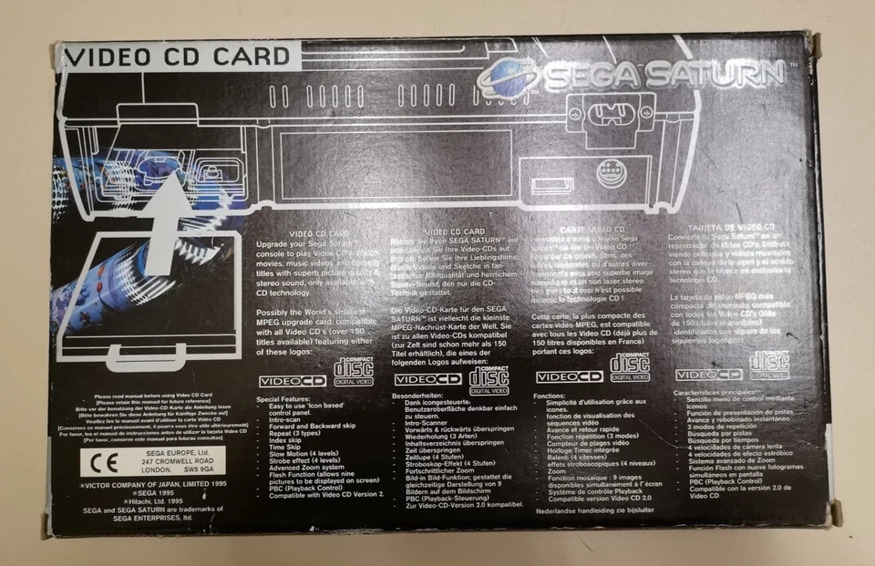 Sega Saturn Video CD card mpeg Attachment Expansion - Immagine 3 di 3