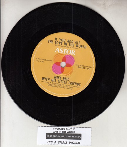 MIKE REID  If you add all the love in the world 7" 45 rpm vinyl record NEW RARE! - Afbeelding 1 van 2