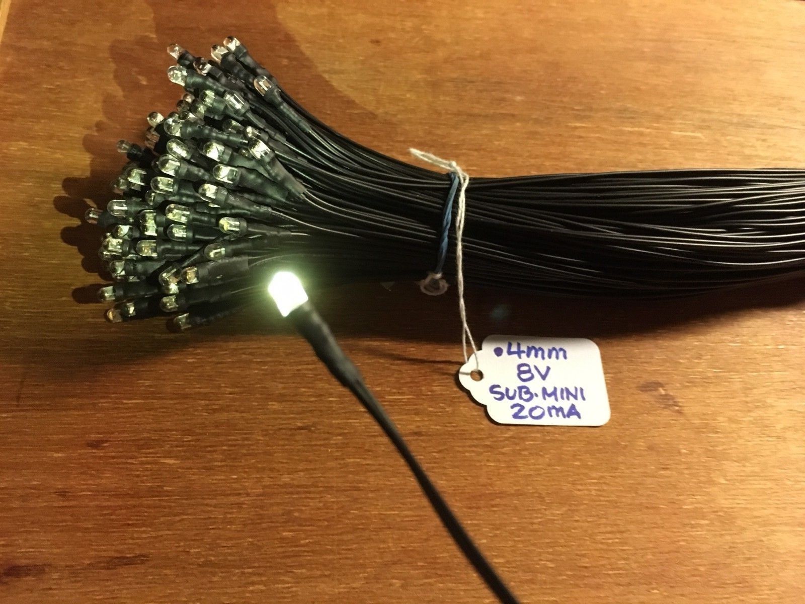 10 Lampadine LED Fusibile 8V Bianco Freddo – Per Dial Meter Stereo Ricevitore Audio Kenwood - 4