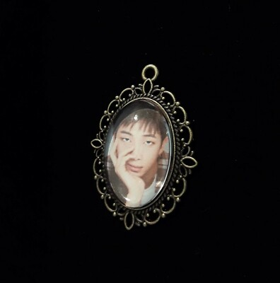 Custom RM BTS Kim Namjoon Rap Monster Portrait Pendant Necklace