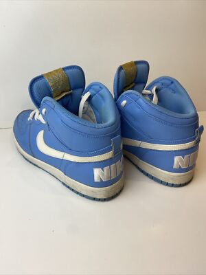 VTG NIKE Men\'s Sz 10 Big Woven High Dunk UNC Blue Basketball Shoes  366726-411 $_12.JPG?set_id=880000500F main image 4