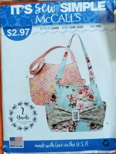 McCalls Craft Sewing Patterns Kids & Adult Hats & Handbags Totes Purses U-Choose - Picture 49 of 50