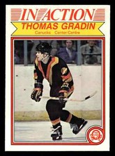 1982-83 O-Pee-Chee Thomas Gradin #345 - Vancouver Canucks