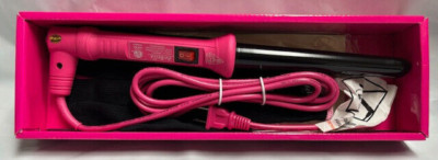BEBELLA 1 PIECE 18-25MM CLIPLESS CURLING IRON MEDIUM (PINK 18-25MM)NWB