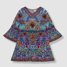 $299 Milla by CAMILLA Girl's Blue Lucky Charms Embellished Dress Size 10