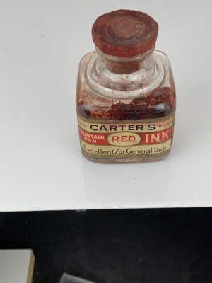 Labeled Carter s Red Ink #576 from 20s 54 x 54 x 71mm (e250)