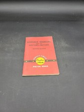1948 SERVICE MANUAL FOR DRS. OF MOTORS, PERFECT CIRCLE CUSTOM MADE PISTON RINGS