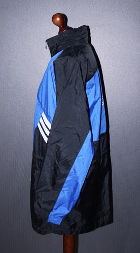 Vintage Adidas jacket blue black sport training jacket Size D7 - Picture 5 of 7