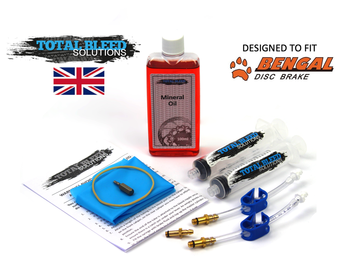 TBS Brake Bleed Kit for Bengal DOT or mineral Fluid Helix