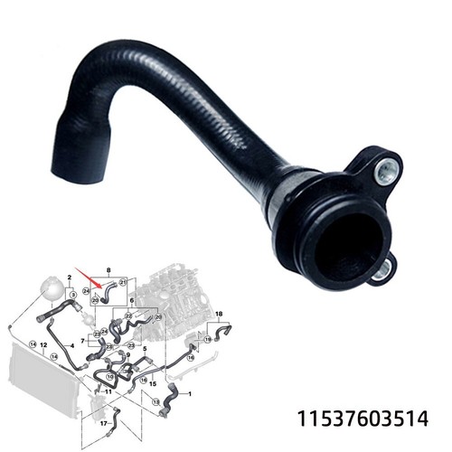 FOR Coolant Hose Thermo to Block METAL Flange Upgrade N20 N26 N52 N54