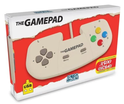 THE GAMEPAD Creme (Retro Games) The C64 A500 VIC20 Spectrum PC MAC Linux | ¡NUEVO!