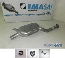 IMASAF Auspuff Mitteltopf+Anbauteile für Mercedes-Benz S124 Kombi 250TD+300TD