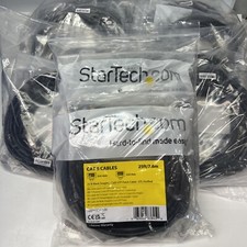 12pk Startech N6PATCH25BK 25FT BLACK CAT 6 CA...