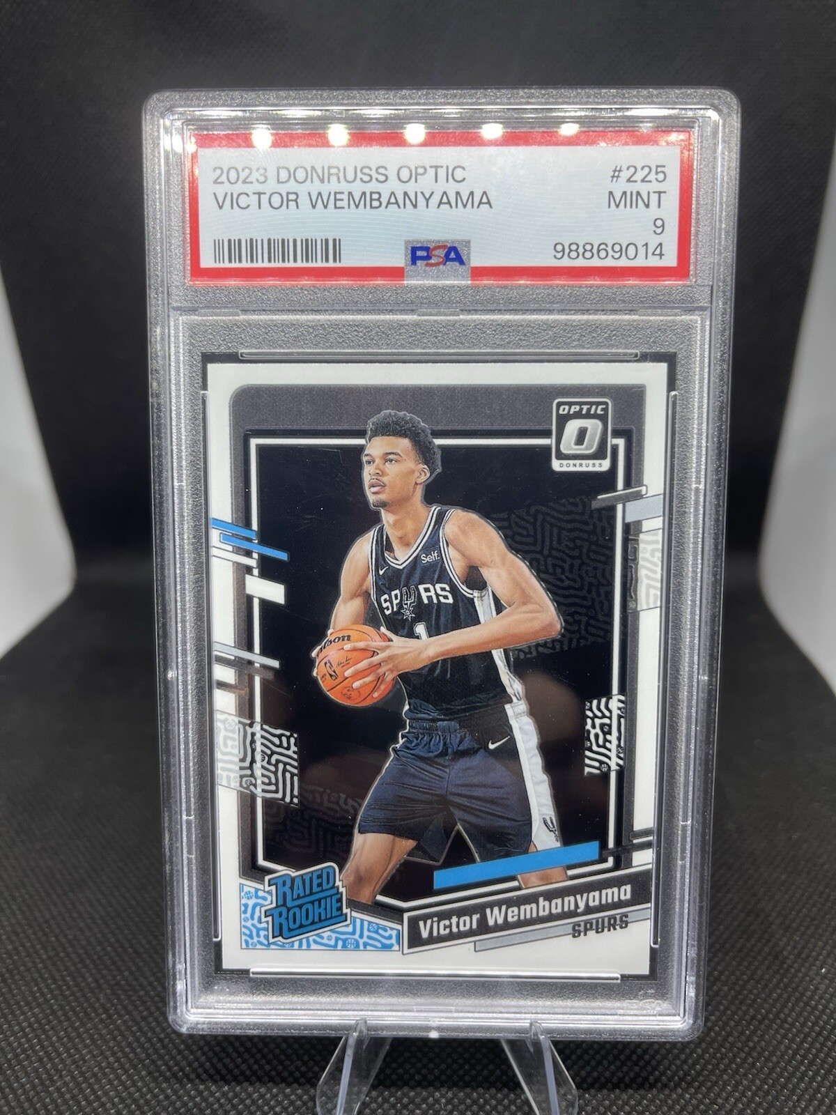 2023-24 Donruss Optic Victor Wembanyama #225 Base (RC) PSA 9 Mint