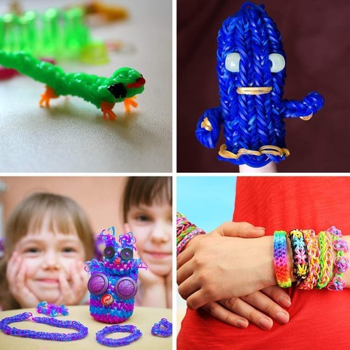 4800pcs Rubber Loom Bands Kit Children Mult-color Make Woven Bracelet DIY Gift~ - Picture 10 of 13