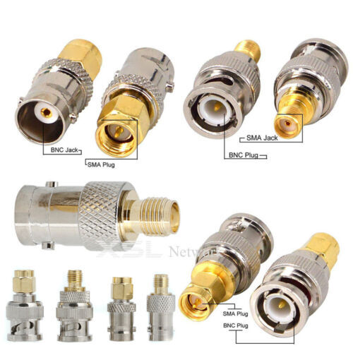 BNC auf SMA, BNC, Stecker Buchse Konverter Koppler Adapter Radio Koaxial Stecker CCTV - Bild 3 von 56