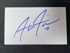 2015 Mahoning Valley Indians: Austin Fisher, SIGNED 3x5 Card