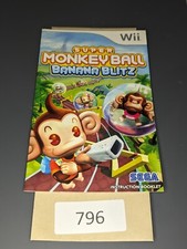 Super Monkey Ball Banana Blitz Wii MANUAL ONLY