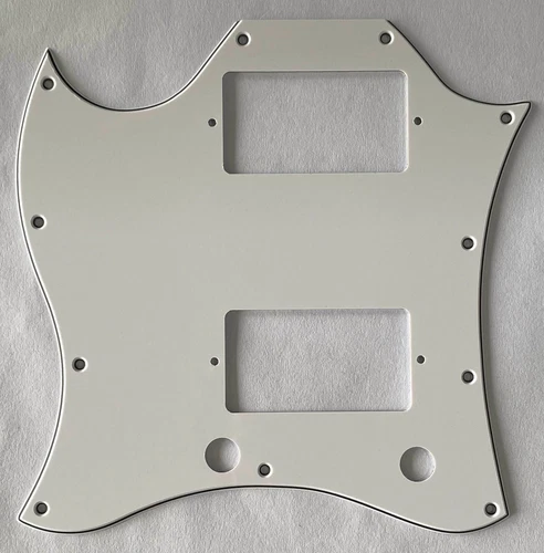 New For Gibson SG Standard Style Full Face Lefthand Guitar Pickguard,3 Ply White