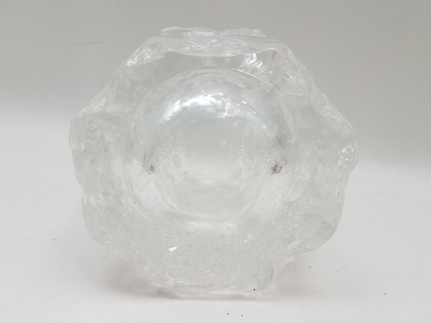 Crystal Glass Candle Holder 9" Diameter