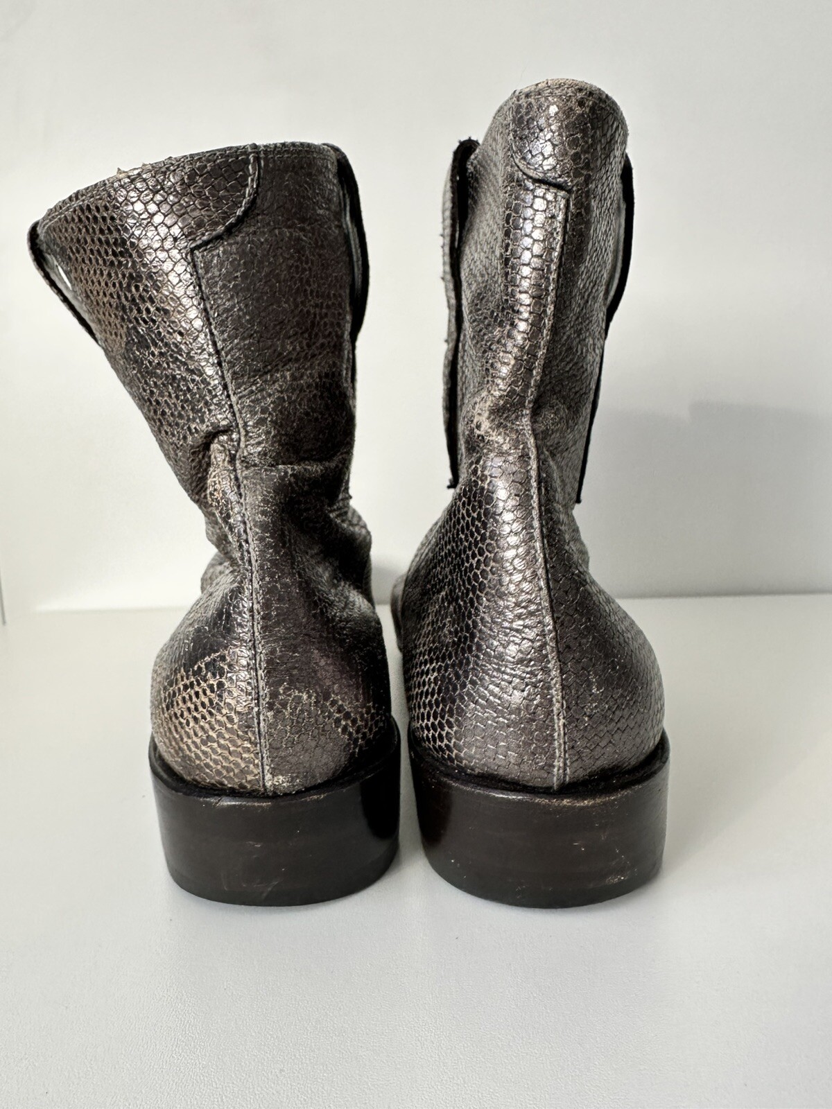 Leather Gianni Barbato Italian Python Snakeskin W… - image 5