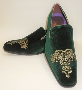 green and gold shoes