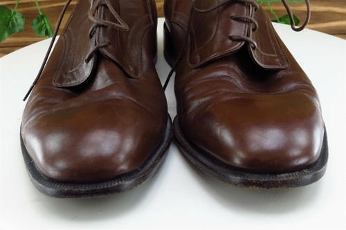 Nordstrom Shoes Sz 8 D Brown Derby Oxfords Leather Men - Picture 2 of 8